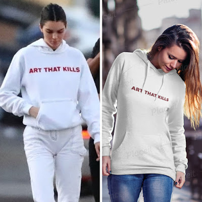 Kendall Jenner Art That Kills Graphic Hoodie