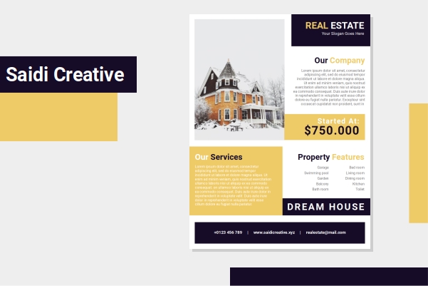 Free Real Estate Flyer Template Word Document Fully Editable File
