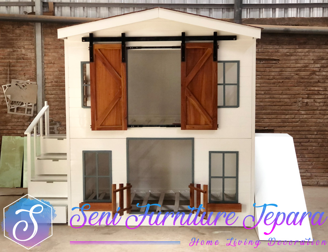 Tempat Tidur Anak Model Rumah Minimalis Best Quality SF-0073