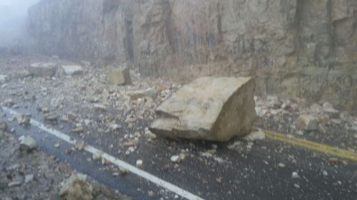 Chuva causa deslizamento de encosta em estrada de Tianguá
