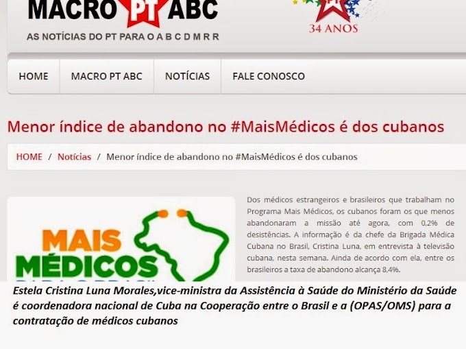 Menor índice de abandono dos cubanos no Mais Médicos pode ser atribuído ao G2