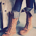  Boho ugg boots, pure leather brown in color 