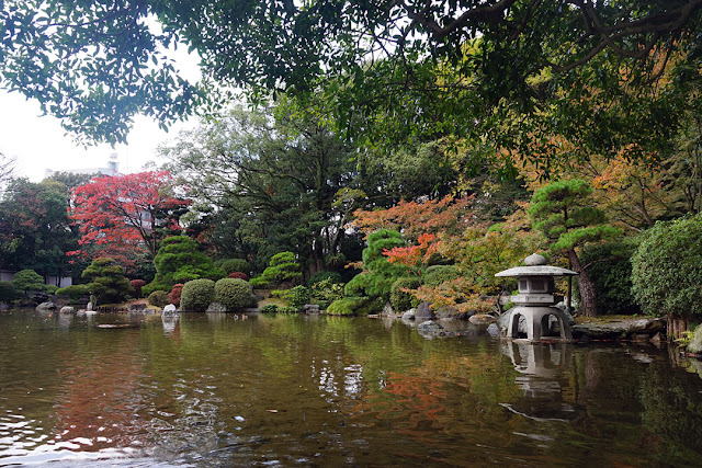 秋の友泉亭公園、福岡