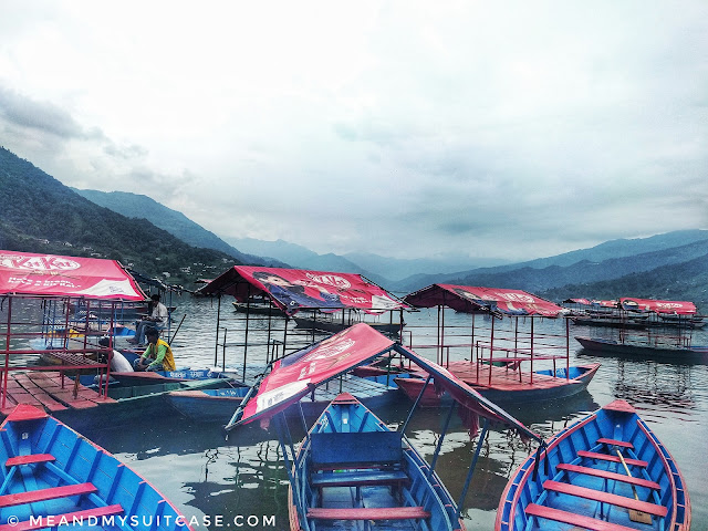 Colourful boats dancing in Phewa lake