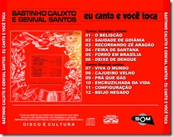 Bastinho Calixto e Genival Santos - Eu canto e você toca - Trazeira