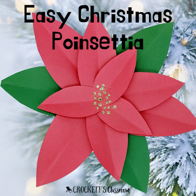 Make this easy poinsettia flower with your kids.