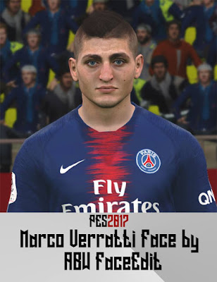 PES 2017 Faces Marco Verratti by ABW_FaceEdit