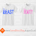 Kaos Couple : Beauty & Beast Warna