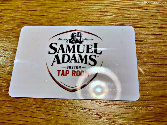 Tarjeta Regalo de la Cervecería Samuel Adams en Boston