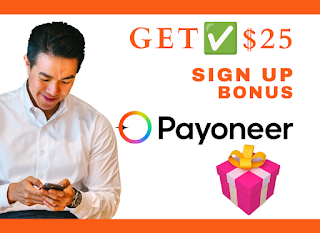 Payoneer -Get $25 Sign Up Bonus And Free Prepaid Mastercard