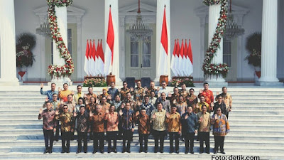 Selain Prabowo, Inilah Susunan Lengkap Kabinet Jokowi 2019 - 2024