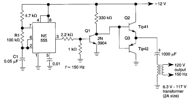  Simple  Dc Ac Inverter  Circuit  Diagram 