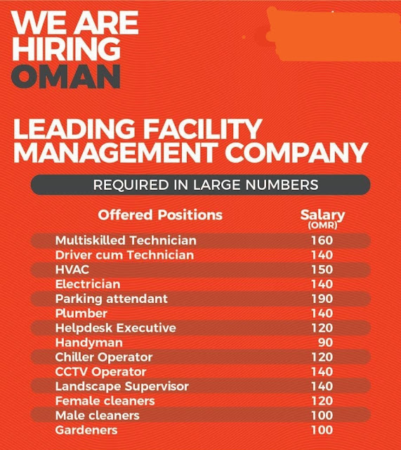 Facility Management Company - Hiring for Oman