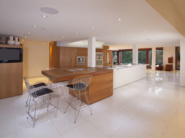 Photo of eating area by the kitchen island in the kitchen