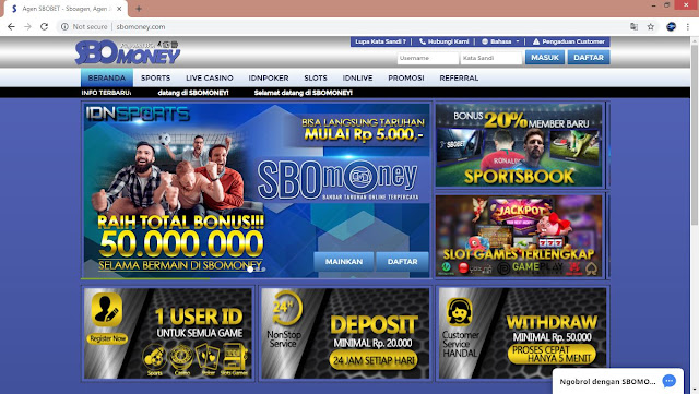 Daftar Situs Agen Sbobet Terpercaya SBOMONEY Bandar Taruhan Bola Online Indonesia