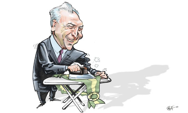 Resultado de imagem para temer presidente charges