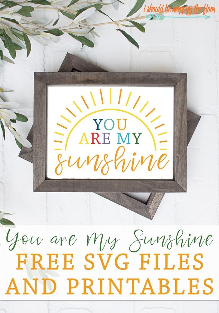 Free You Are My Sunshine Svg And Printables I Should Be Mopping The Floor
