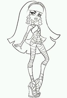 Monster High, Dibujos para Colorear, parte 1