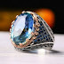 Beautiful Artificial Ring for Females with Blue Stones and Microstones