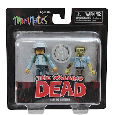 TRU Exclusive The Walking Dead Comic Book Minimates 2 Pack - Glenn & Nerd Zombie