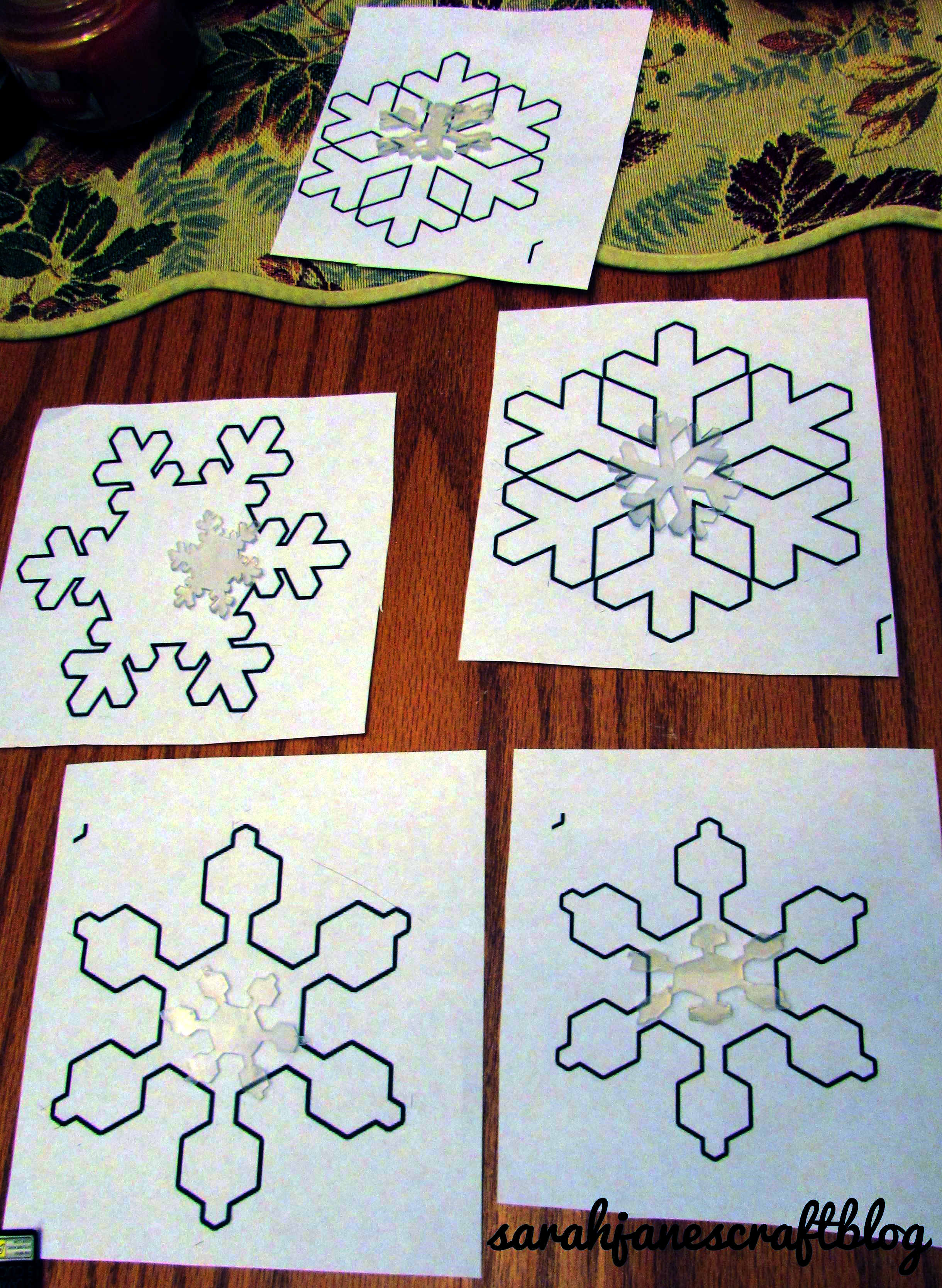 Shrinky Dink Snowflakes