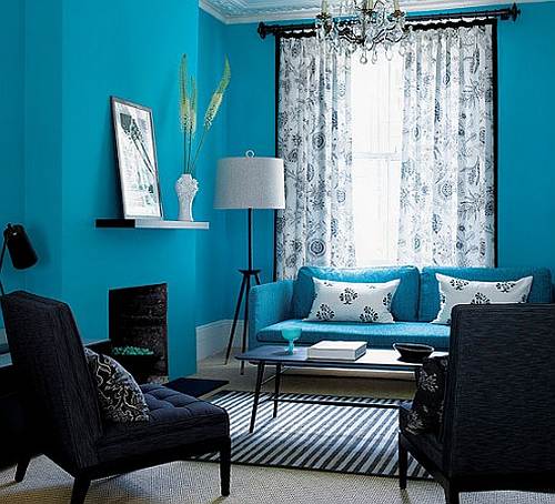  Blue  And Grey  Living  Room 