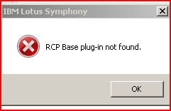 Damn it Jim, I'm an Admin not a developer, stupid RCP error