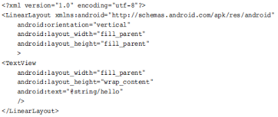main xml coding android development