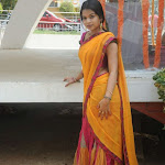 Bhavya New Telugu Actress Looking Cute in Half Saree Stills