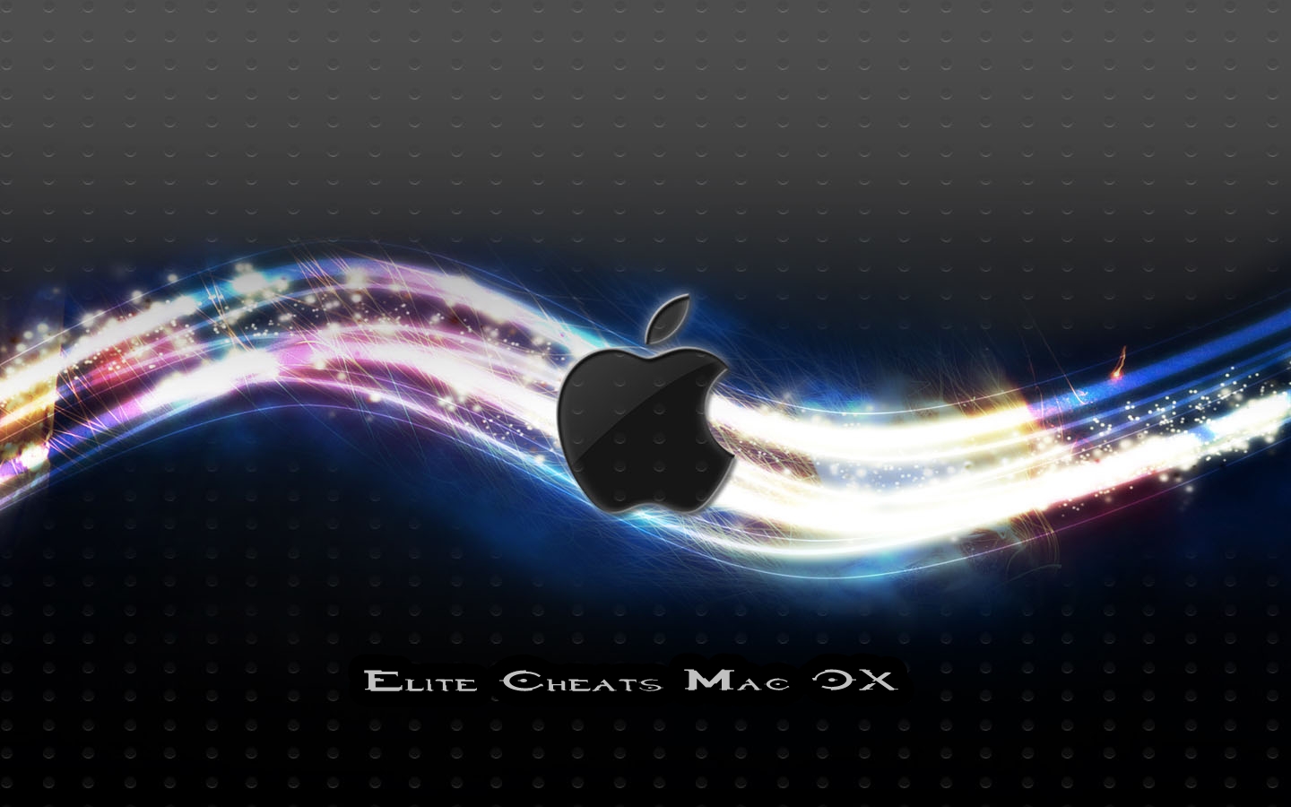 Mac OS X Wallpaper blue black