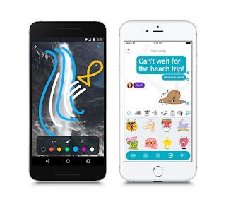 Google Allo doodles and stickers