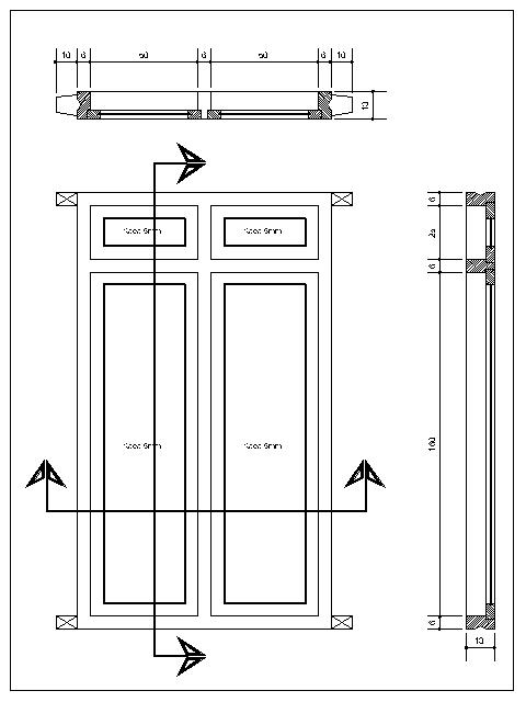 Contoh Detail Kusen Jendela Gambar Struktur Bangunan 