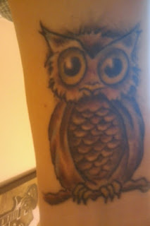 Cartoon Owl tattoo design picture gallery - Cartoon Owl tattoo Ideas