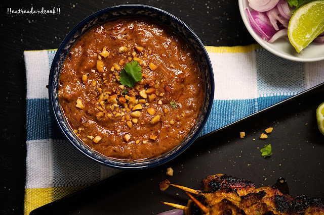 how to make Chciken Satay with Spicy Peanut Sauce recipe and preparation with step by step pictures