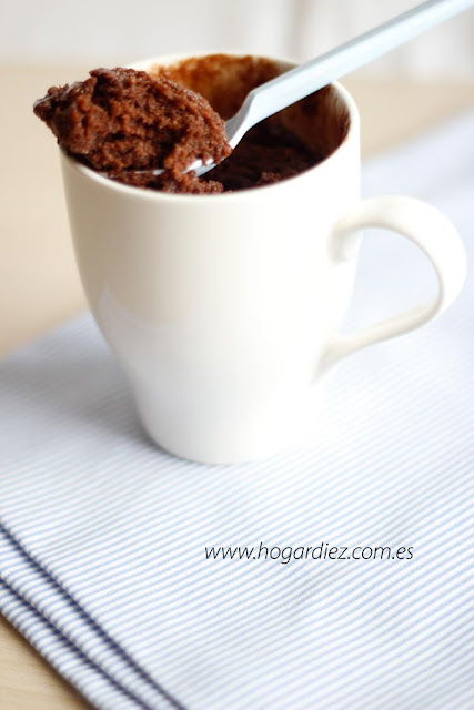 Mug cake de nutella