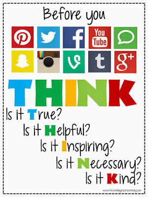 THINK before posting image via www.technologyrocksseriously.com