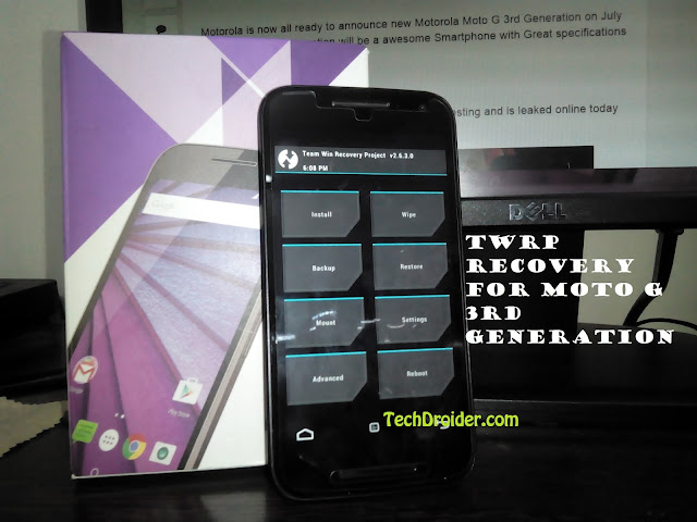 How to install TWRP recovery on Moto G 3rd Generation