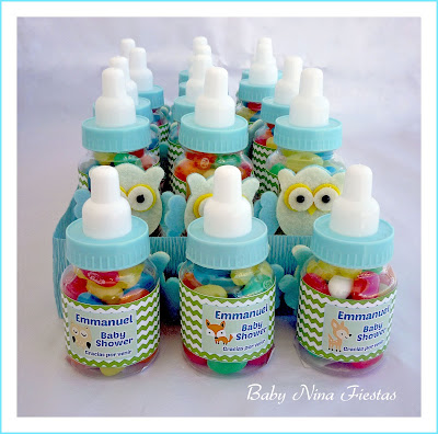 biberones personalizados baby shower