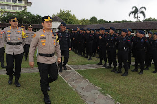 Polresta Tangerang Gelar Apel Pergeseran Pasukan PAM TPS Pemilu 2024
