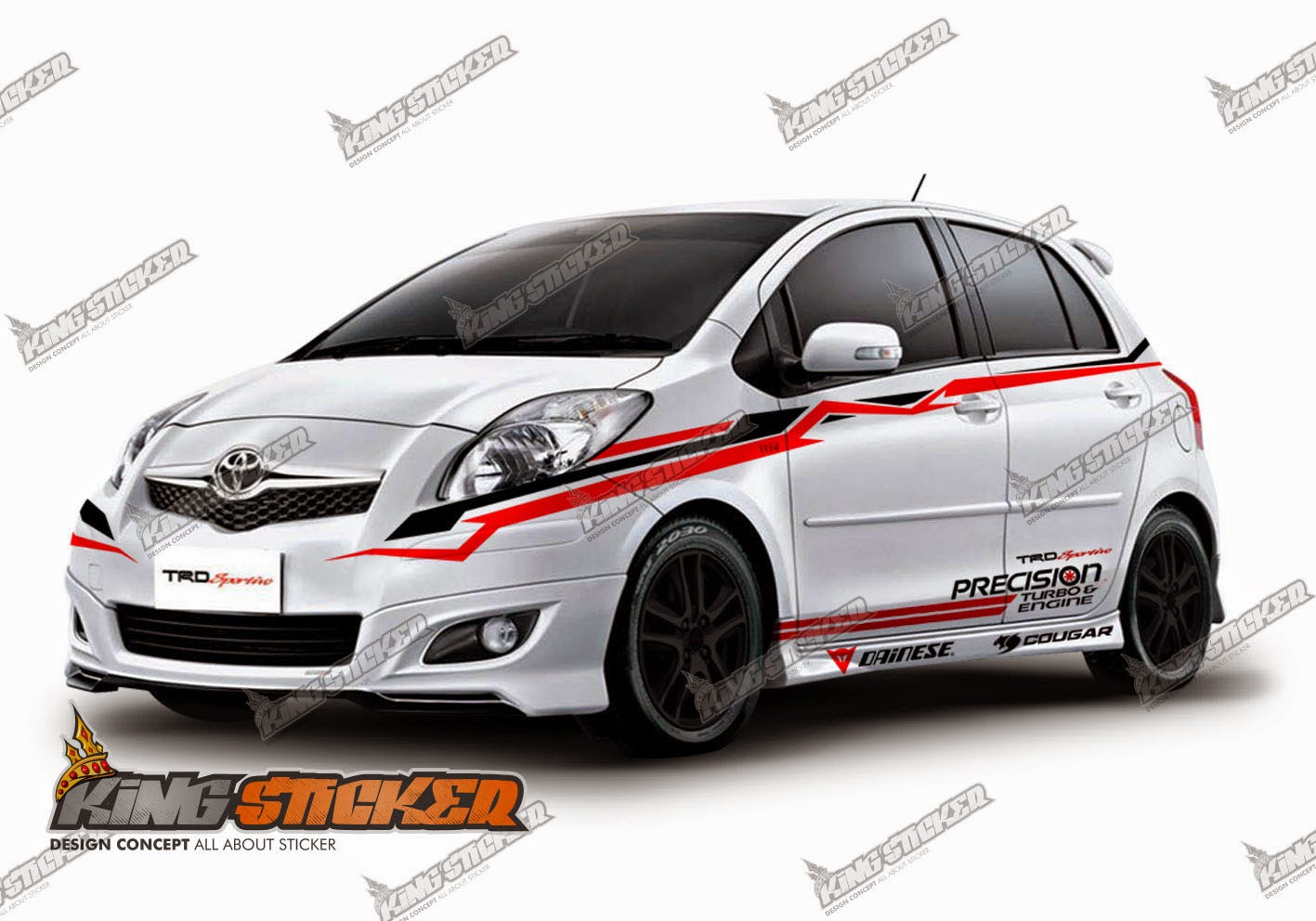 CUTTING STICKER TOYOTA YARIS  King Sticker bali