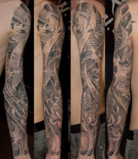 koi fish tattoo sleeve-7