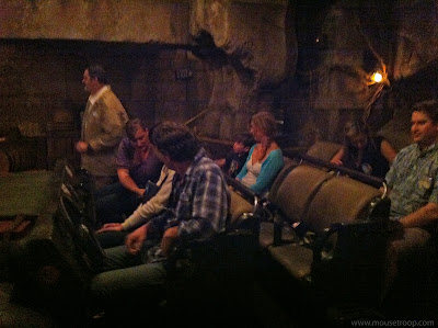 Indiana Jones Adventure ride Disneyland temple vehicle load