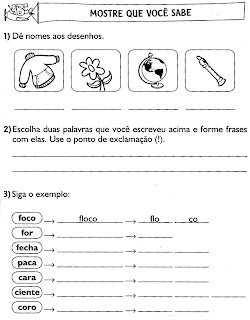 ATIVIDADES DE PORTUGUÊS PARA 3° ANO GRAMÁTICA INFANTIL