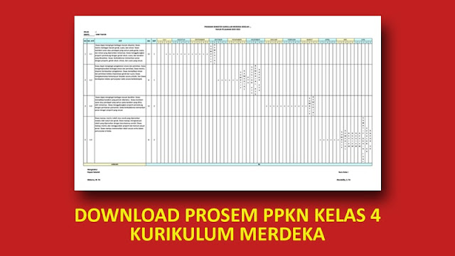 Download Prosem PPKN Kelas 4 Kurikulum Merdeka