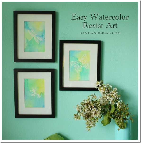Easy Watercolor Resist Art