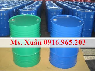 Phuy sắt 2 nắp nhỏ đựng hóa chất, bán phuy hóa chất 220L nắp kín