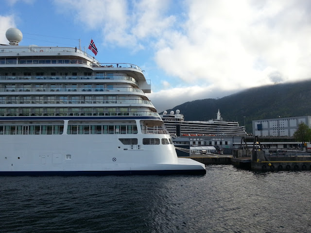 Cruise ship Viking Sky in Bergen, Norway