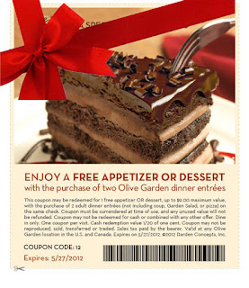 Free Printable Olive Garden Coupons