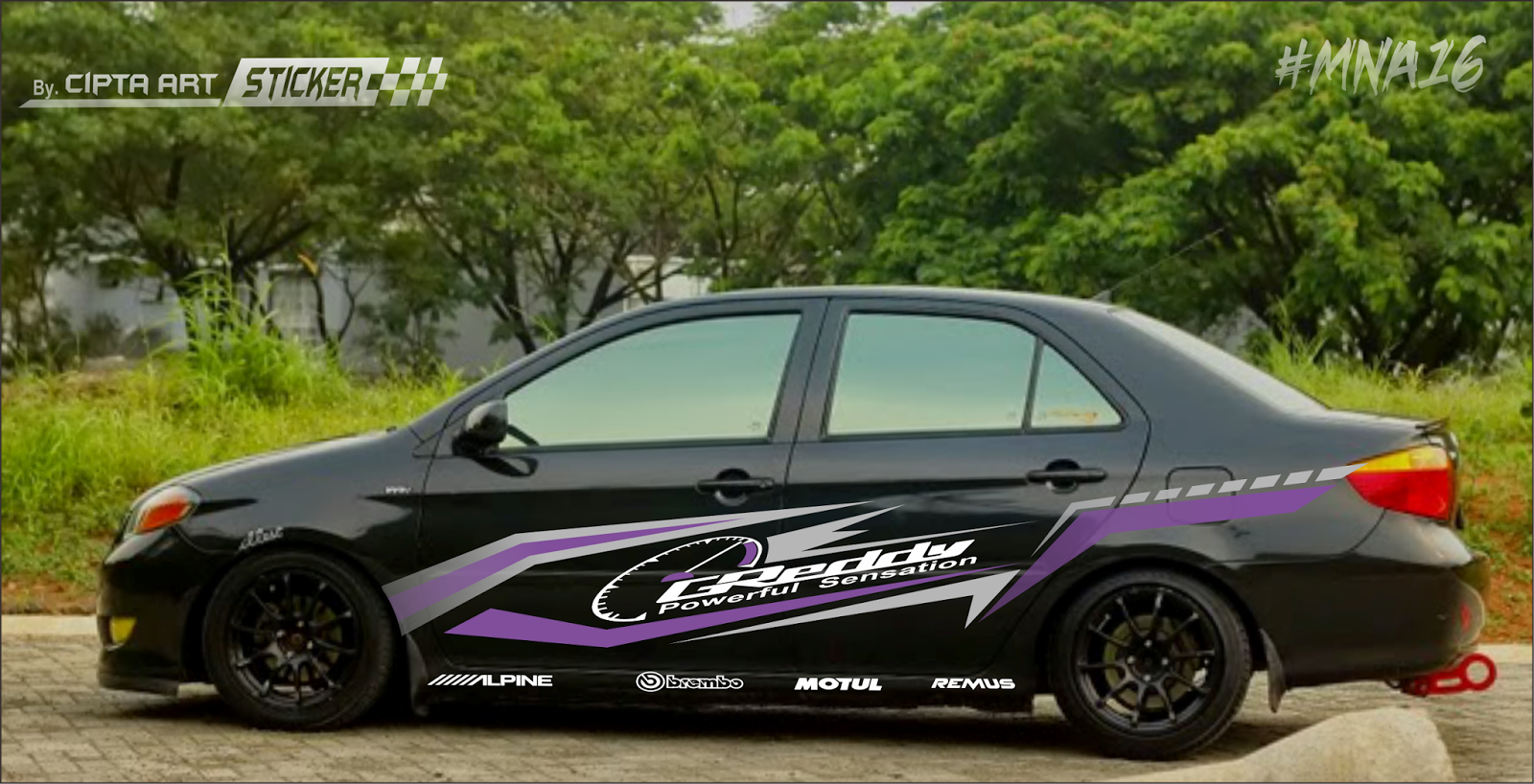 Cutting Sticker Mobil Vios Ottomania86