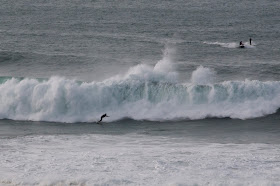 Huge wave surfing Newquay
